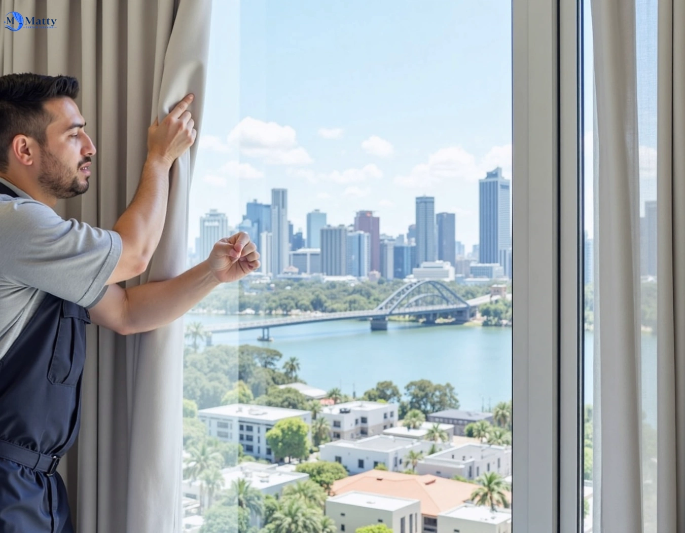Professional curtain steam cleaning service wollert-vic QLD by Matty Curtain Cleaning